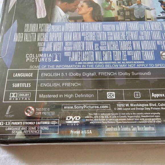 New Will Smith's "Hitch" Widescreen DVD - Picture 7 of 9
